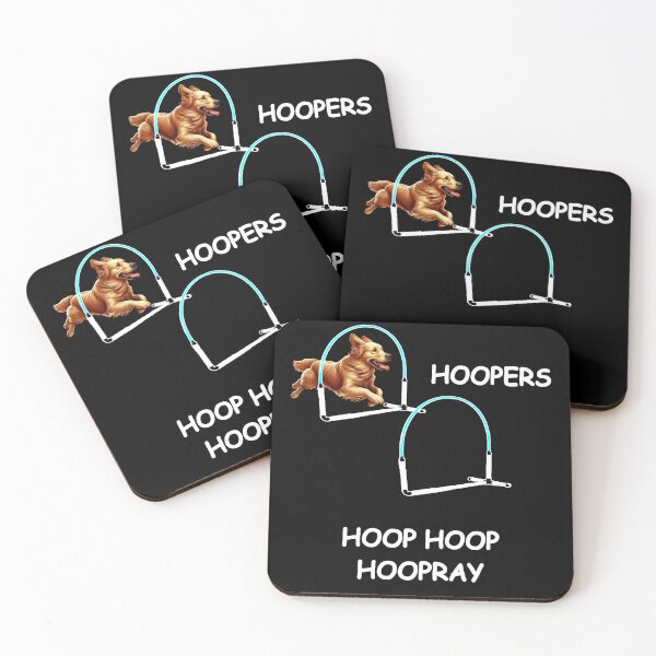 Item preview, Golden Retriever Dog Hoopers - Hoopers, Hoop Hoop Hoopray  - white lettering designed and sold by LBKdesigns.