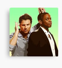 Shawn and Gus (Psych) Canvas Print
