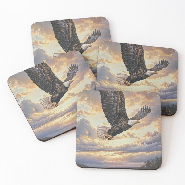 Item preview, American Bald Eagle Flying Over The Mississippi River designed and sold by lureguru.