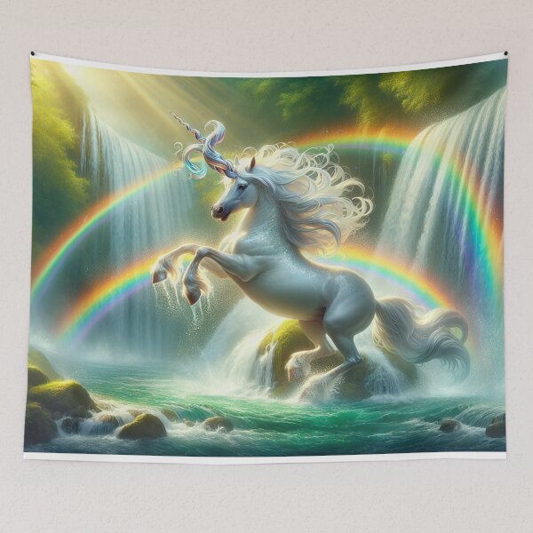 Item preview, Rainbow Splash: Joyful Unicorn designed and sold by yodabi.