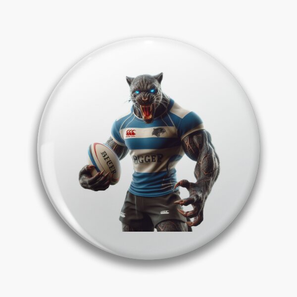 Item preview, Panther rugby player designed and sold by SpendieSellers.