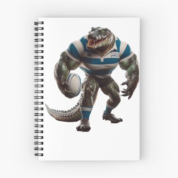 Item preview, Crocodile rugby player designed and sold by SpendieSellers.