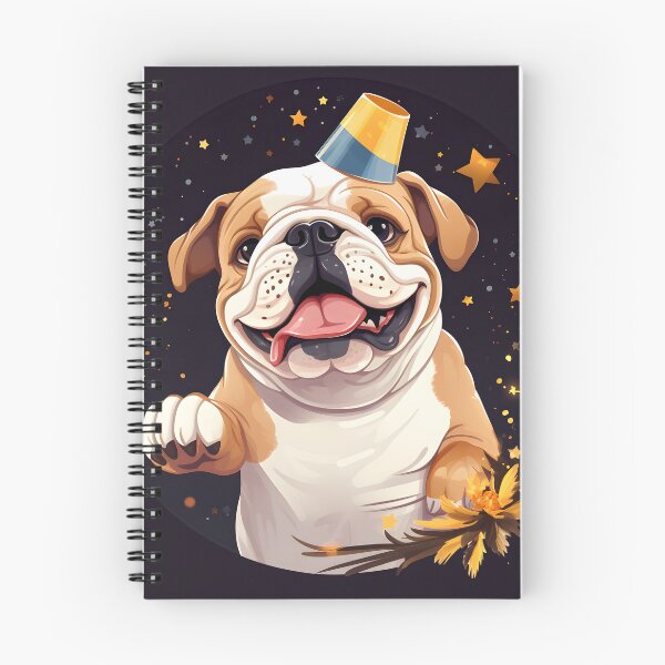 Item preview, Cute Bulldog With Party Hat Extending Paw designed and sold by VivaIconicPrint.