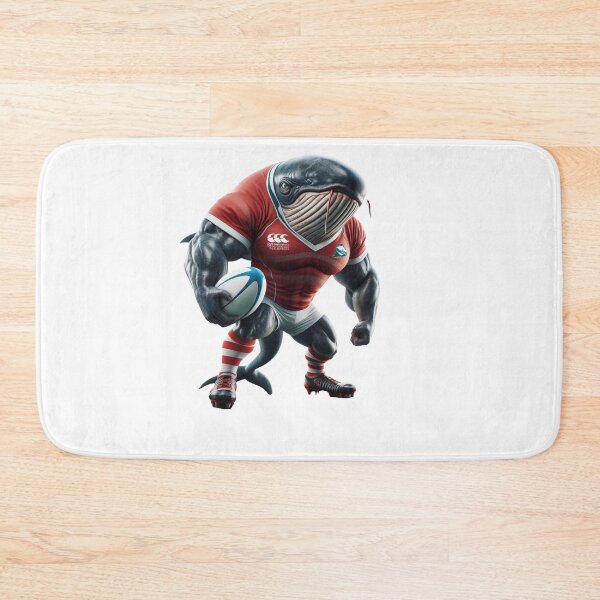 Item preview, Sperm whale rugby player designed and sold by SpendieSellers.