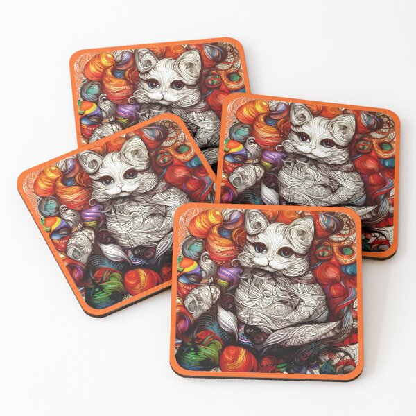 Item preview, Rainbow funny and cheerful kitten. designed and sold by Zofia Sosnecka.