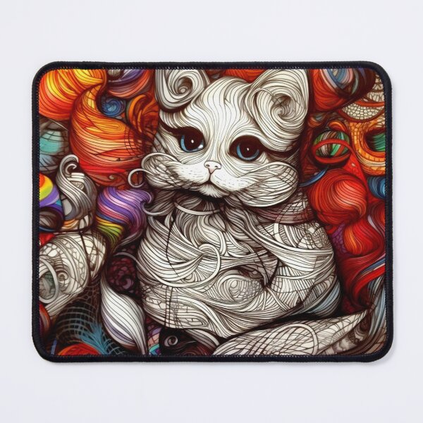 Item preview, Rainbow funny and cheerful kitten. designed and sold by Zofia Sosnecka.