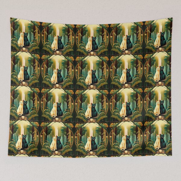 Item preview, Cats in love. Art Nouveau style. designed and sold by Natalia-Vlad.