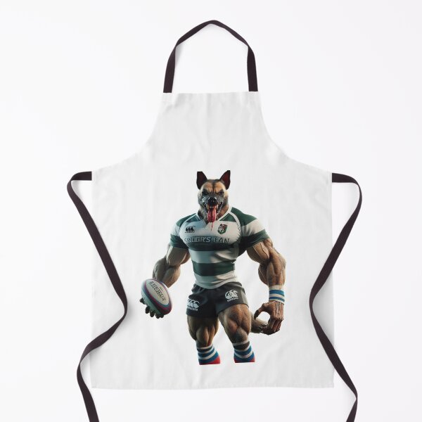 Item preview, African wild dog rugby player designed and sold by SpendieSellers.