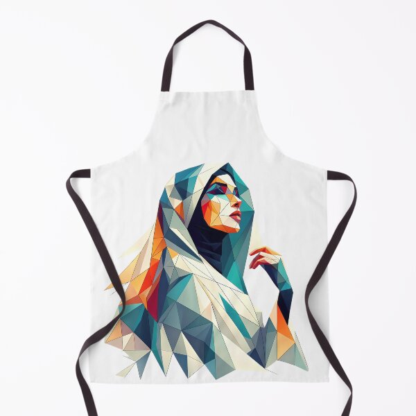 Item preview, Arab woman with a polygonal geometric image designed and sold by Noor_Creations.