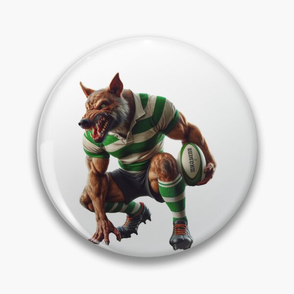 Item preview, Dhole rugby player designed and sold by SpendieSellers.