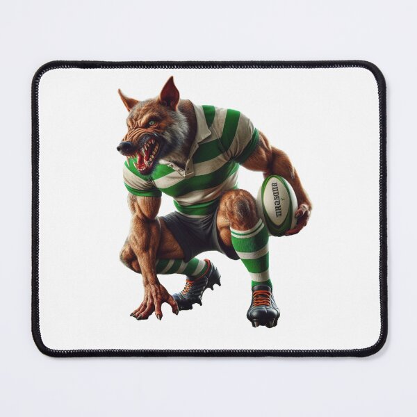 Item preview, Dhole rugby player designed and sold by SpendieSellers.