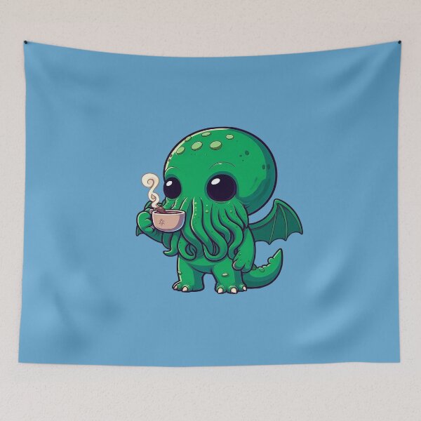 Item preview, Cthulhu Drinking Coffee designed and sold by Lorefinder.