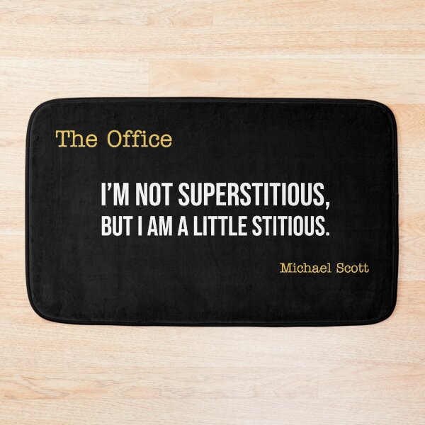 Item preview, The Office- I am not superstitious- Michael Scott designed and sold by pinkunicornshop.