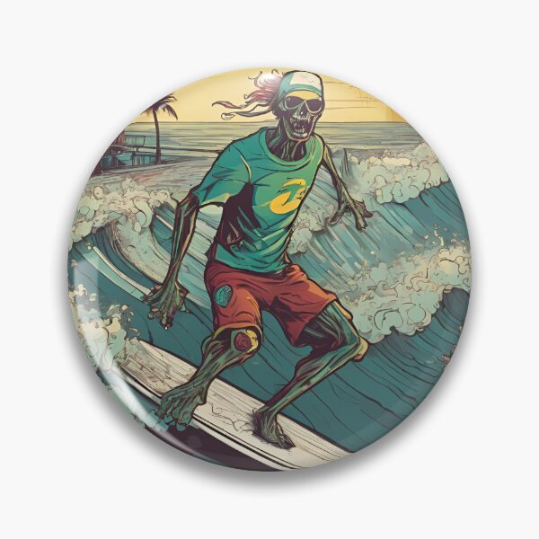 Item preview, voice of the beach, zombie surfer designed and sold by ArtDirty.