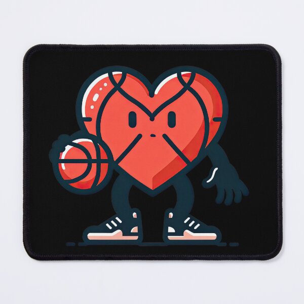 Item preview, Heart basket ball Valentines Day Boys Men Kids Sports T-Shirt designed and sold by MAPDDesigns.