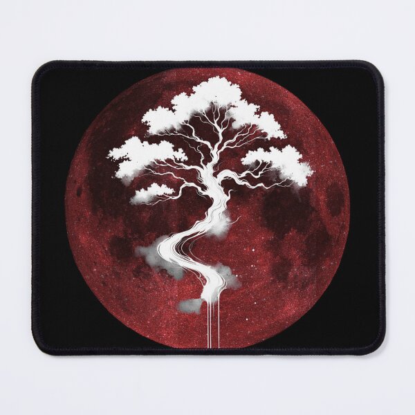 Item preview, Blood Moon Oak Tree - White Ink Art #300 designed and sold by HausKatz.