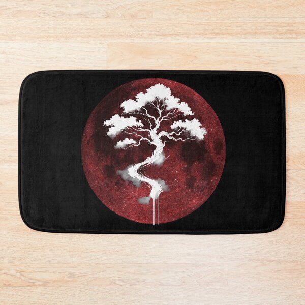 Item preview, Blood Moon Oak Tree - White Ink Art #300 designed and sold by HausKatz.