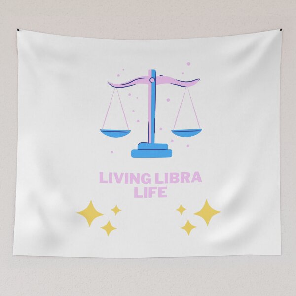 Item preview, Living Libra Life - Pink And Blue designed and sold by MadeByJadex.