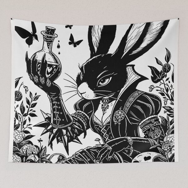 Item preview, Rabbit inspired by the character Yennefer of Vengerberg from The Witcher designed and sold by PsychoBunnyShop.