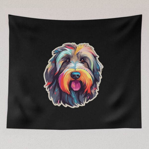 Item preview, Briard in WPAP style designed and sold by CUTEDOGGIEZ.