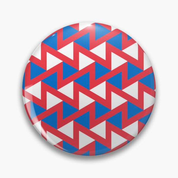Item preview, White Blue Red Russia Tricolor Zigzag Triangle Horizontal Russian Language Eastern European Slavic Patriotic Pattern designed and sold by PenguinForests.