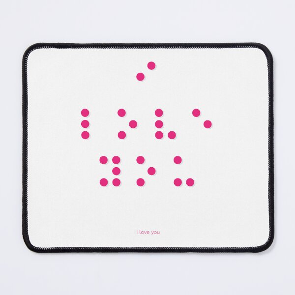 Item preview, I Love You in Braille Alphabet - A Braille Sign with a Meaningful Message designed and sold by Babadollcraft.