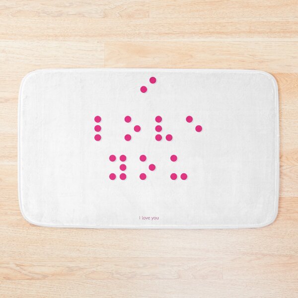 Item preview, I Love You in Braille Alphabet  - A Braille Sign with a Meaningful Message designed and sold by Babadollcraft.