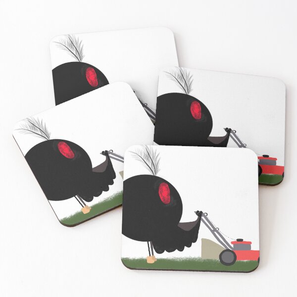 Item preview, Mothman mowing the lawn designed and sold by TheRatatatnat.