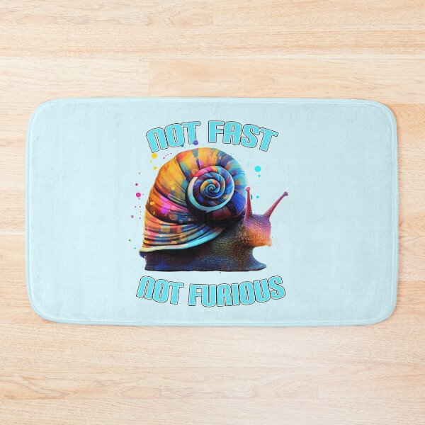 Item preview, Not Fast Not Furious Snail designed and sold by JoanNinjaHen.