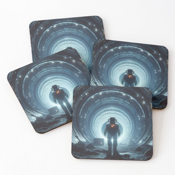 Item preview, Astronaut in space tunnel with lights designed and sold by cyberheadscifi.