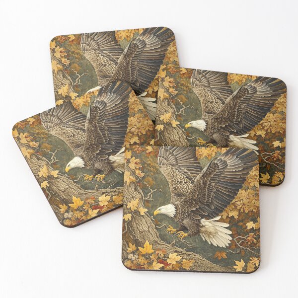 Item preview, American Bald eagle flying over The Ohio Buckeye Tree designed and sold by fishindecals.