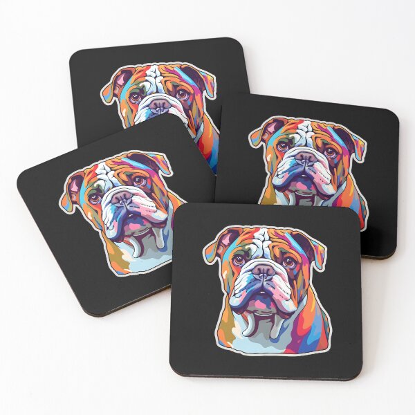 Item preview, Bulldog in WPAP style designed and sold by CUTEDOGGIEZ.