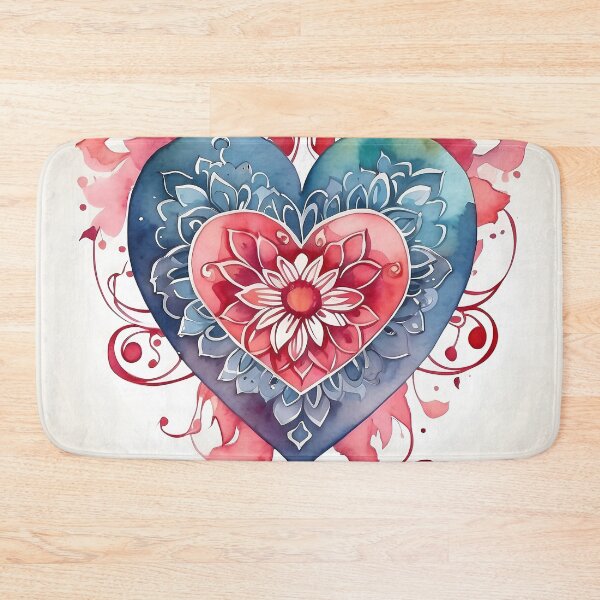 Item preview, Harmony Heart - Watercolor Vector with Mandala Accent designed and sold by DeevaValli.