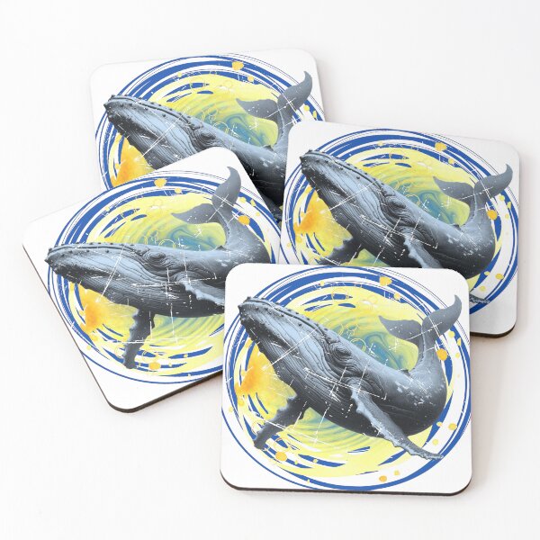 Item preview, Majestic Humpback Whale - Distressed Watercolor designed and sold by HausKatz.