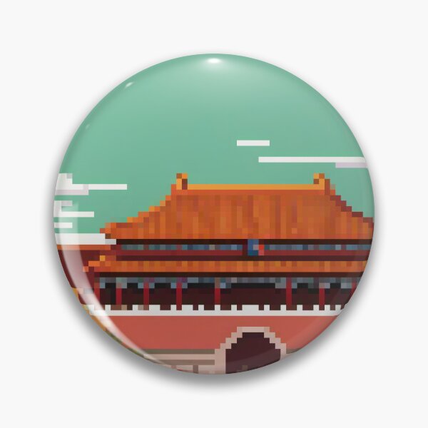 Item preview, The Forbidden City, Beijng, China - Pixel Art designed and sold by Pixelartshirt.