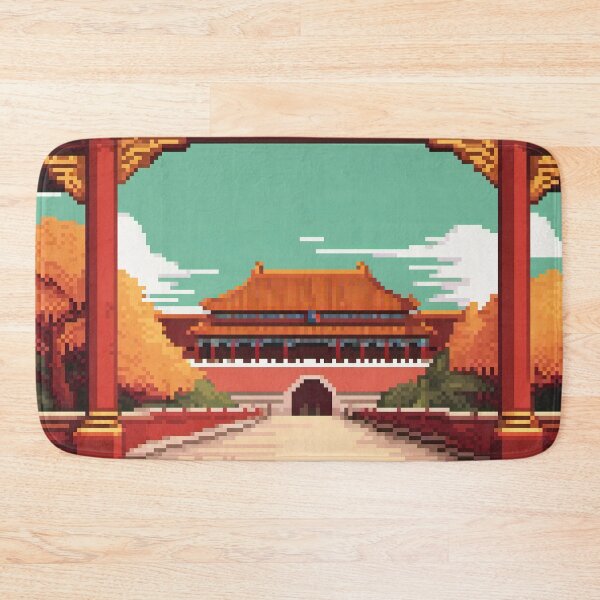 Item preview, The Forbidden City, Beijng, China - Pixel Art designed and sold by Pixelartshirt.