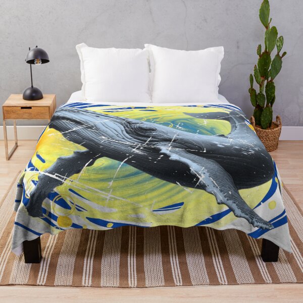 Item preview, Majestic Humpback Whale - Distressed Watercolor designed and sold by HausKatz.