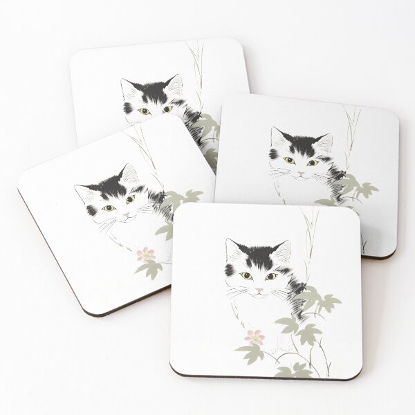 Item preview, stealthy cat, Japanese print designed and sold by AI Gizmo.