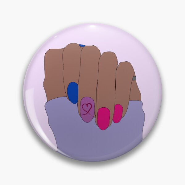 Item preview, Bi Pride Coded Nails designed and sold by simplysilver.