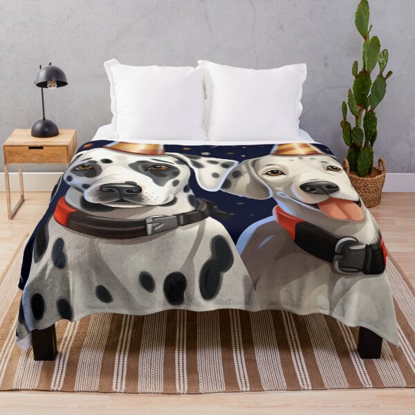 Item preview, Cute Dalmatian Pair With Party Hats designed and sold by VivaIconicPrint.