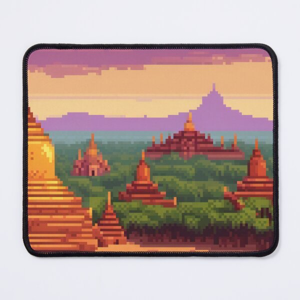 Item preview, Bagan, Myanmar - Pixel Art designed and sold by Pixelartshirt.
