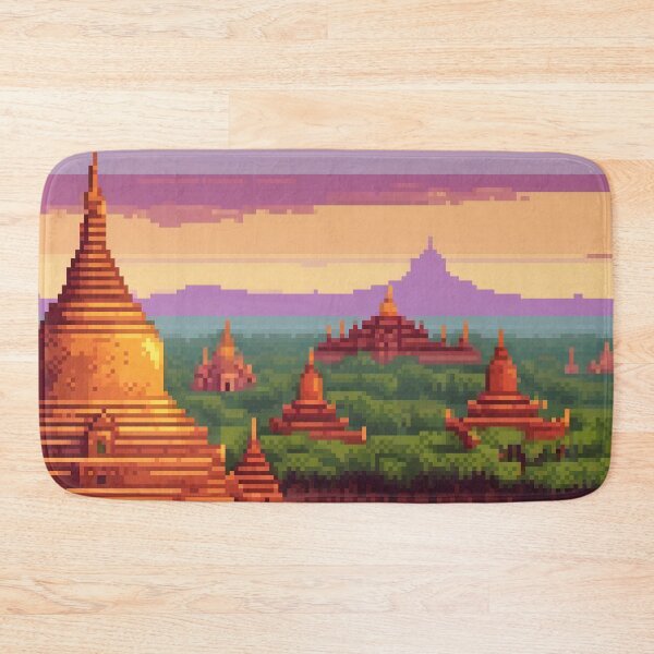 Item preview, Bagan, Myanmar - Pixel Art designed and sold by Pixelartshirt.