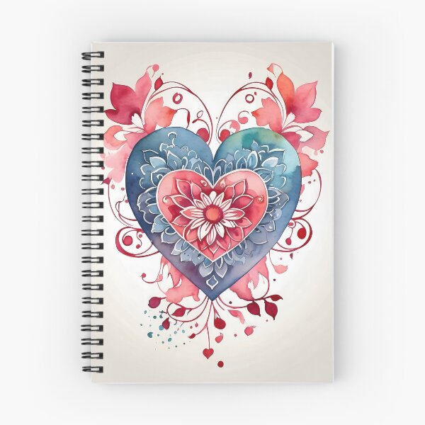 Item preview, Harmony Heart - Watercolor Vector with Mandala Accent designed and sold by DeevaValli.