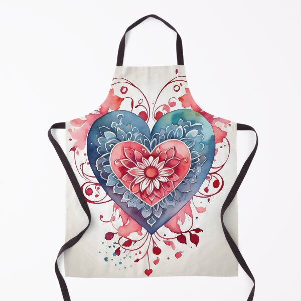 Item preview, Harmony Heart - Watercolor Vector with Mandala Accent designed and sold by DeevaValli.