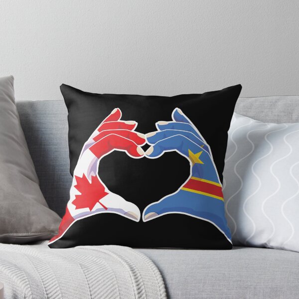 Item preview, Congo Congolese Canadian Canada Love Heart Peace designed and sold by FlagX.