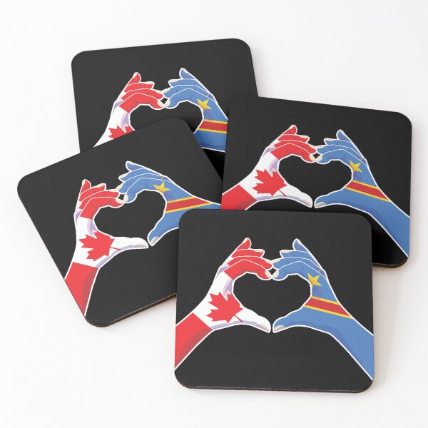 Item preview, Congo Congolese Canadian Canada Love Heart Peace designed and sold by FlagX.