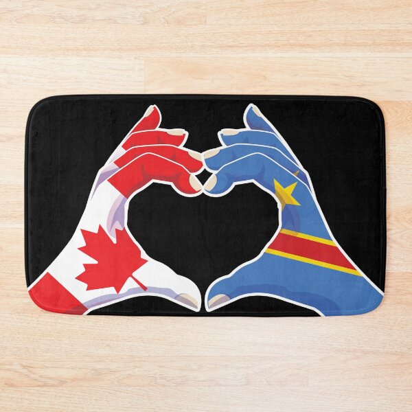 Item preview, Congo Congolese Canadian Canada Love Heart Peace designed and sold by FlagX.