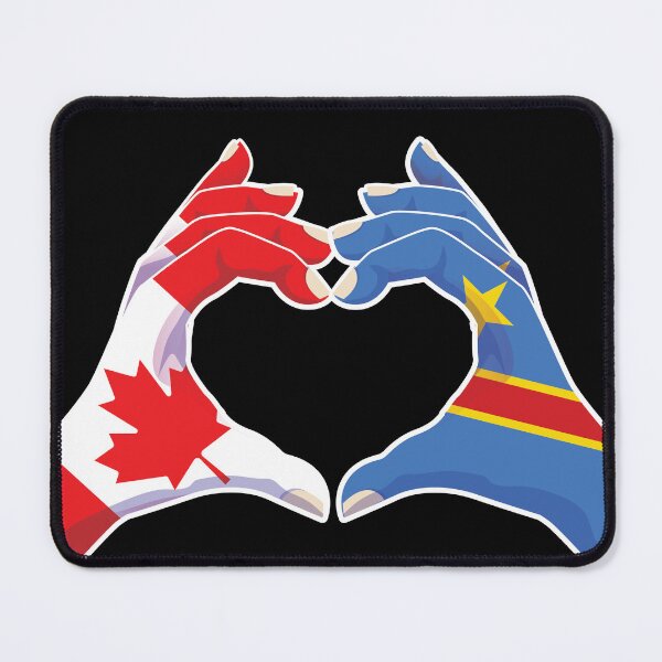 Item preview, Congo Congolese Canadian Canada Love Heart Peace designed and sold by FlagX.