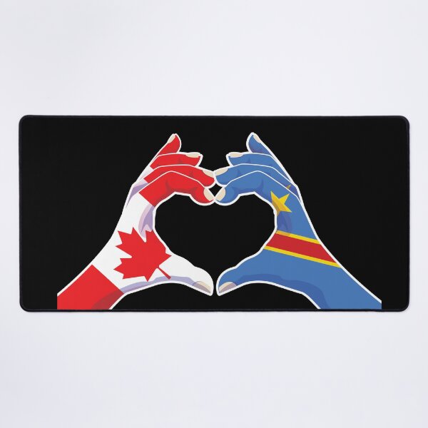 Item preview, Congo Congolese Canadian Canada Love Heart Peace designed and sold by FlagX.