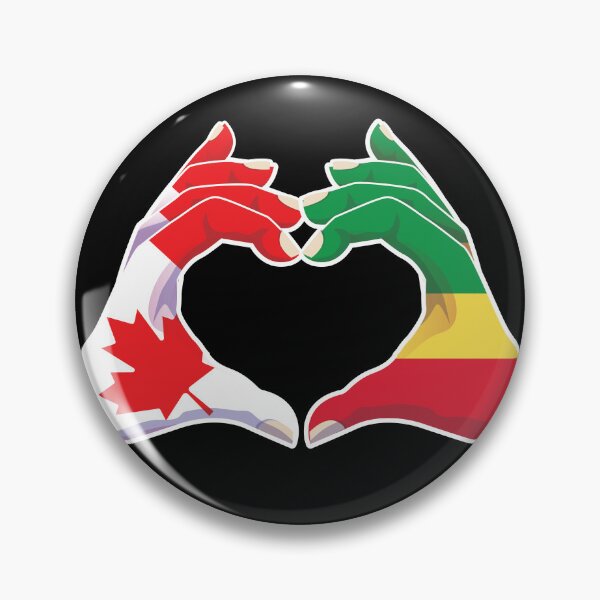 Item preview, Congo Congolese Canadian Canada Love Heart Peace designed and sold by FlagX.